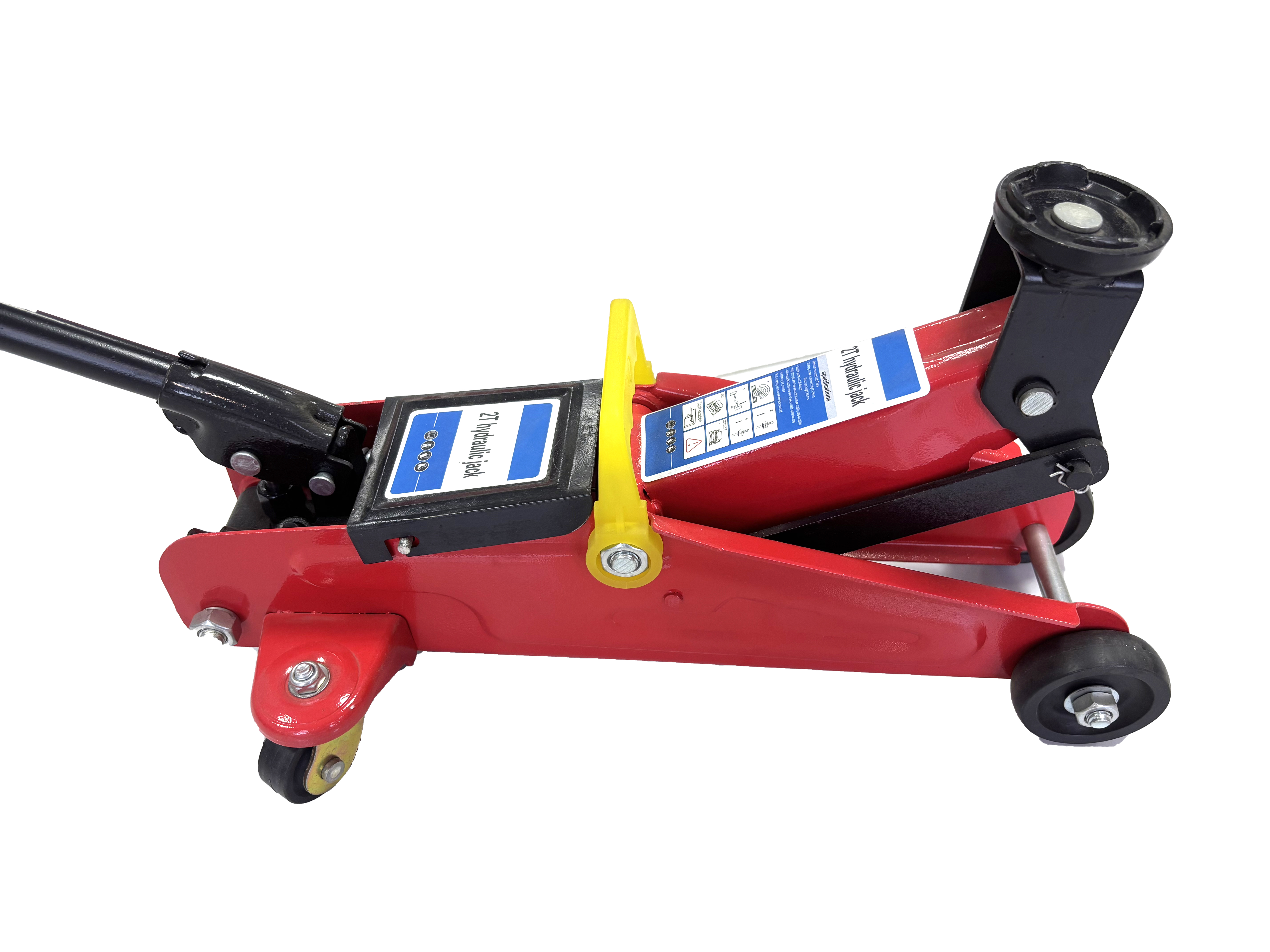 Durable 2 Ton Horizontal Hydraulic Floor Jack Electric Double Pump Quick Rise Vehicle Lifting Repair Tool