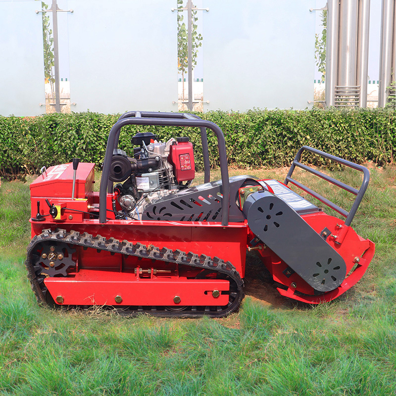 MINGYANG 80cm 100cm 120cm Grass Cutter Powerful Diesel Engine Home Garden Use Remote Control Lawn Mower