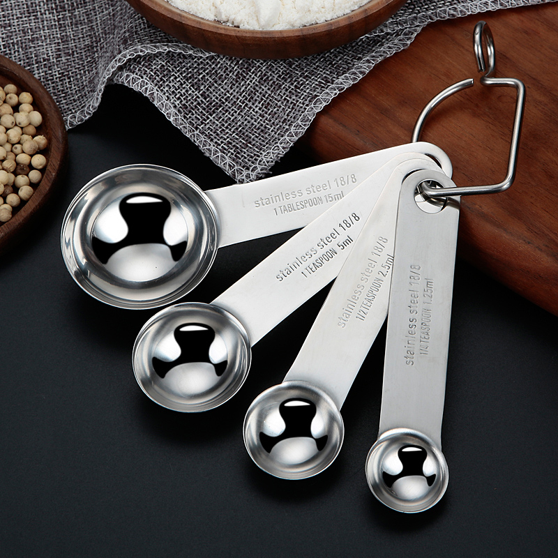 Kitchen Baking Measure Tools Food Scale 18-8 Stainless Steel 5ml Measuring Spoon