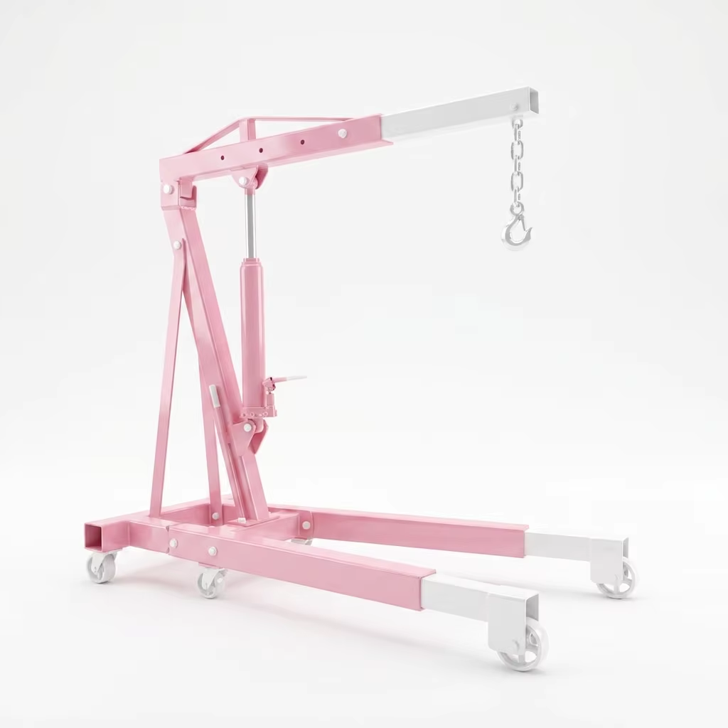 Anbo Professional Heavy Duty 2 Ton Engine Crane Mobile Workshop Hydraulic Lifter With 1 Year Warranty For Industrial Use