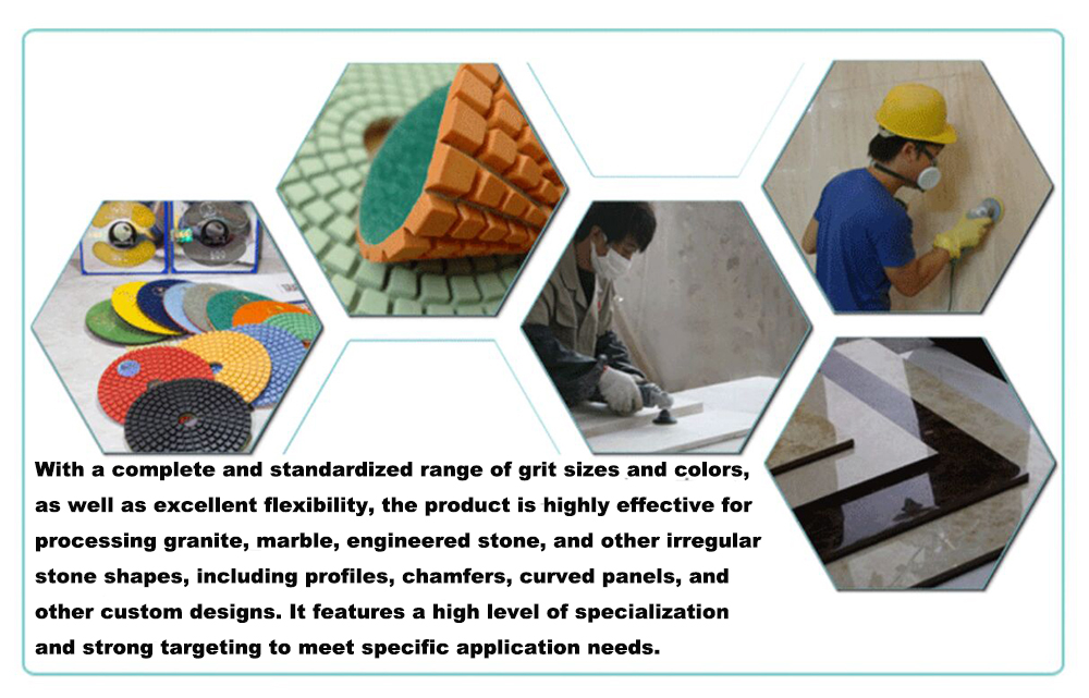 Super Premium 3 Steps Wet and Dry Polishing Pads for Marble, Granite, Quartz, and Engineered Stone