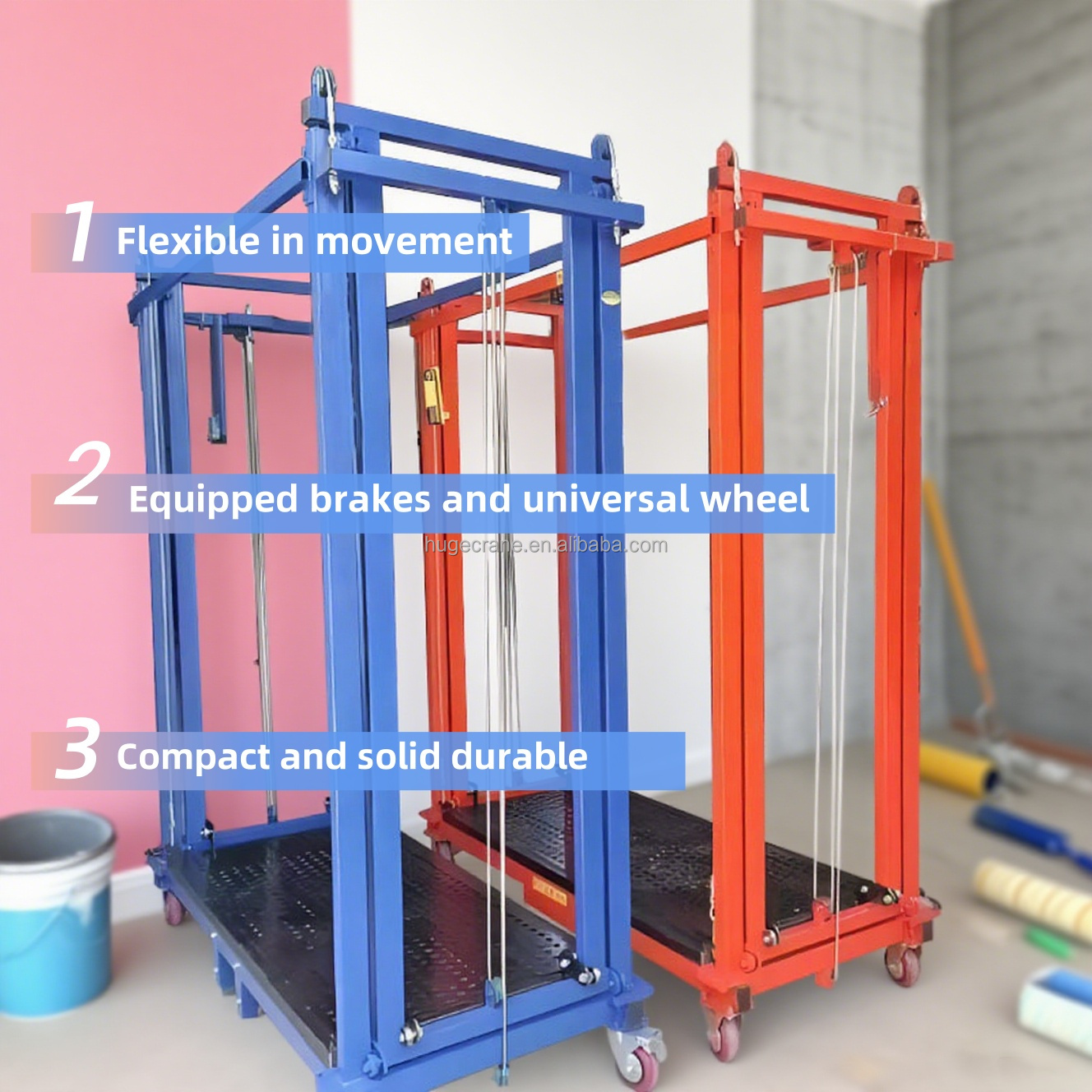 Hydraulic Lift Scaffoldings For Construction Remote-controlled Mobile Lifting Platform Indoor And Outdoor Electric Scaffolding