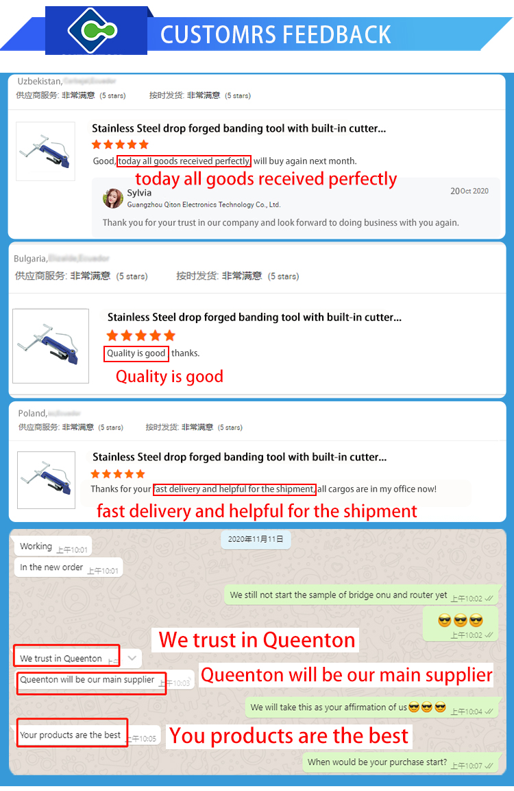 Fiber Optical Fastening Hand Guided Tool Stainless Steel Cable Strap Tensioning Tool/Steel Banding Tensioner