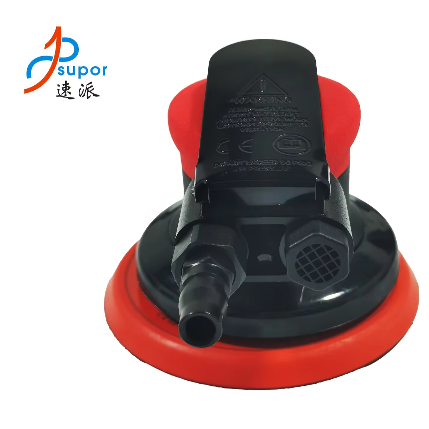 Supor 8 Inch 12000 RPM Turbine Motor Versatile Random Orbital Pneumatic Sanders Home and Workshop Air-Powered Tool