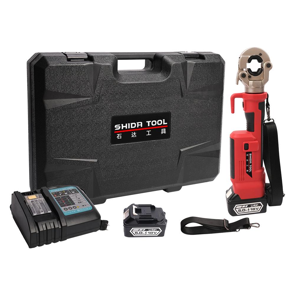 Factory Price SHIDA 300 Type Cable Harness Lug Crimp Tool 10-300mm&sup2; Light Portable Mini Electric Crimping Tool