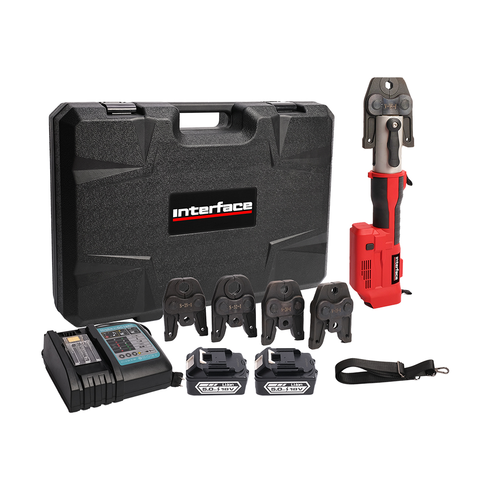 SD1550 Battery Operated Electric Hydraulic Plumbing Pressing Machine Tool 32KN Crimping Force Multilayer Power Pipe Highly Alloy