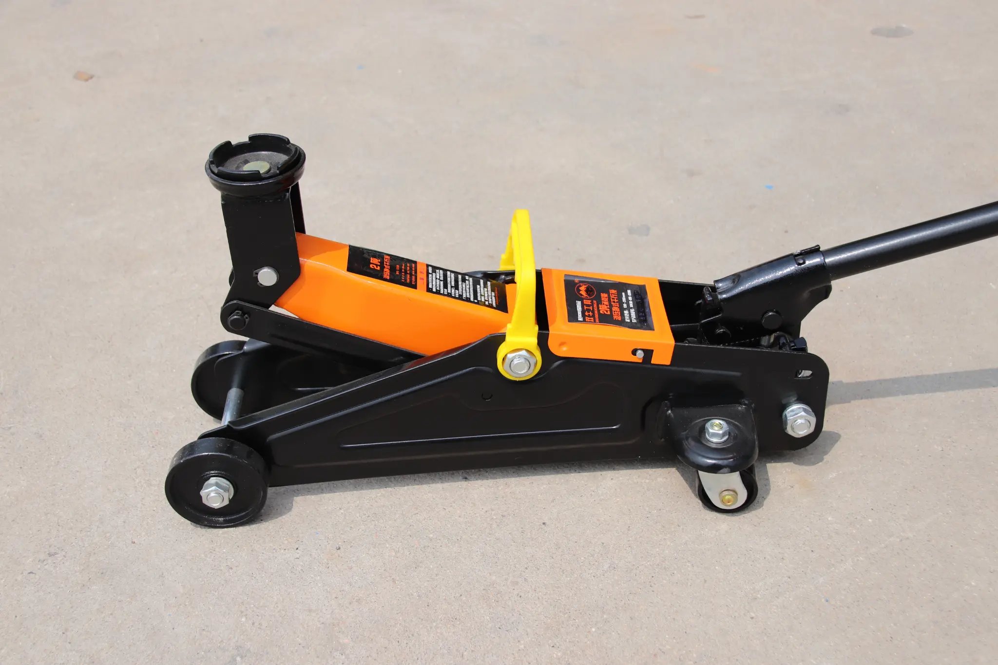 Durable 2 Ton Horizontal Hydraulic Floor Jack Electric Double Pump Quick Rise Vehicle Lifting Repair Tool
