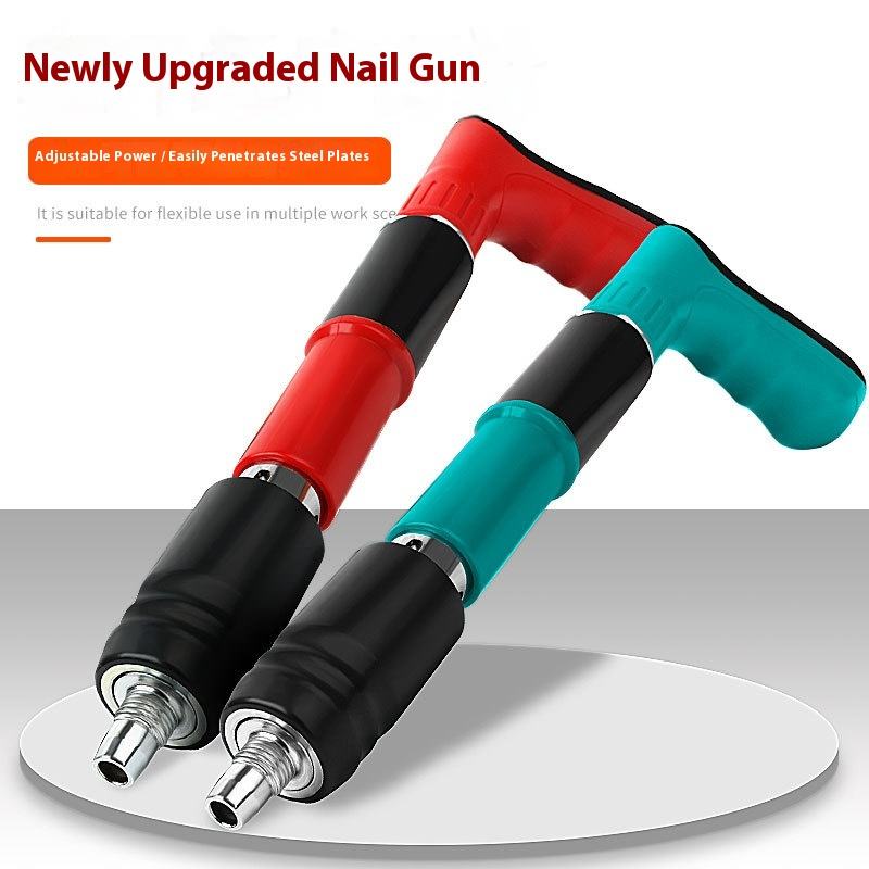 Mini Manual Pneumatic Finish Gun Industrial Grade Wall Fastening Tool DIY Projects Efficient Ceiling Concrete Pneumatic Brad