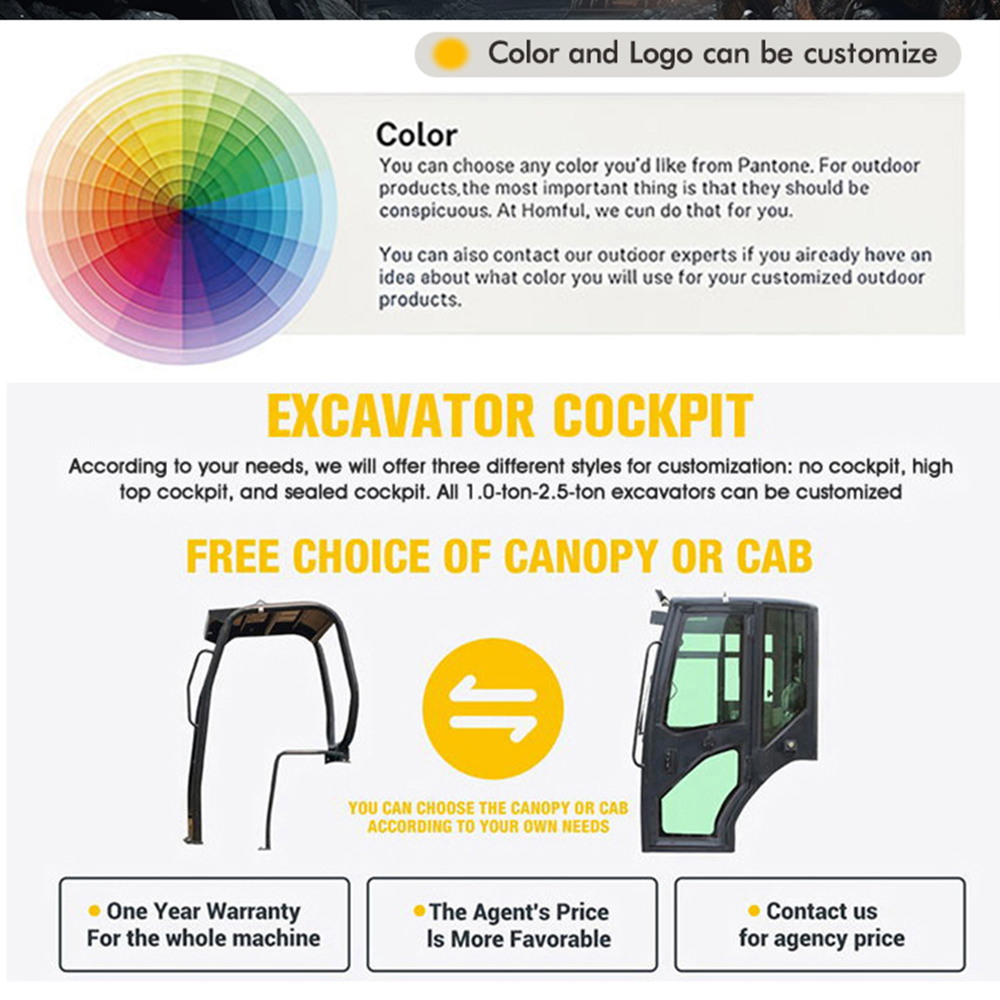 Free Shipping Mini Excavator 1 Ton 2 Ton 3 Ton Zero Emission 100% Indoor Demolition &amp; Garden Use With CE