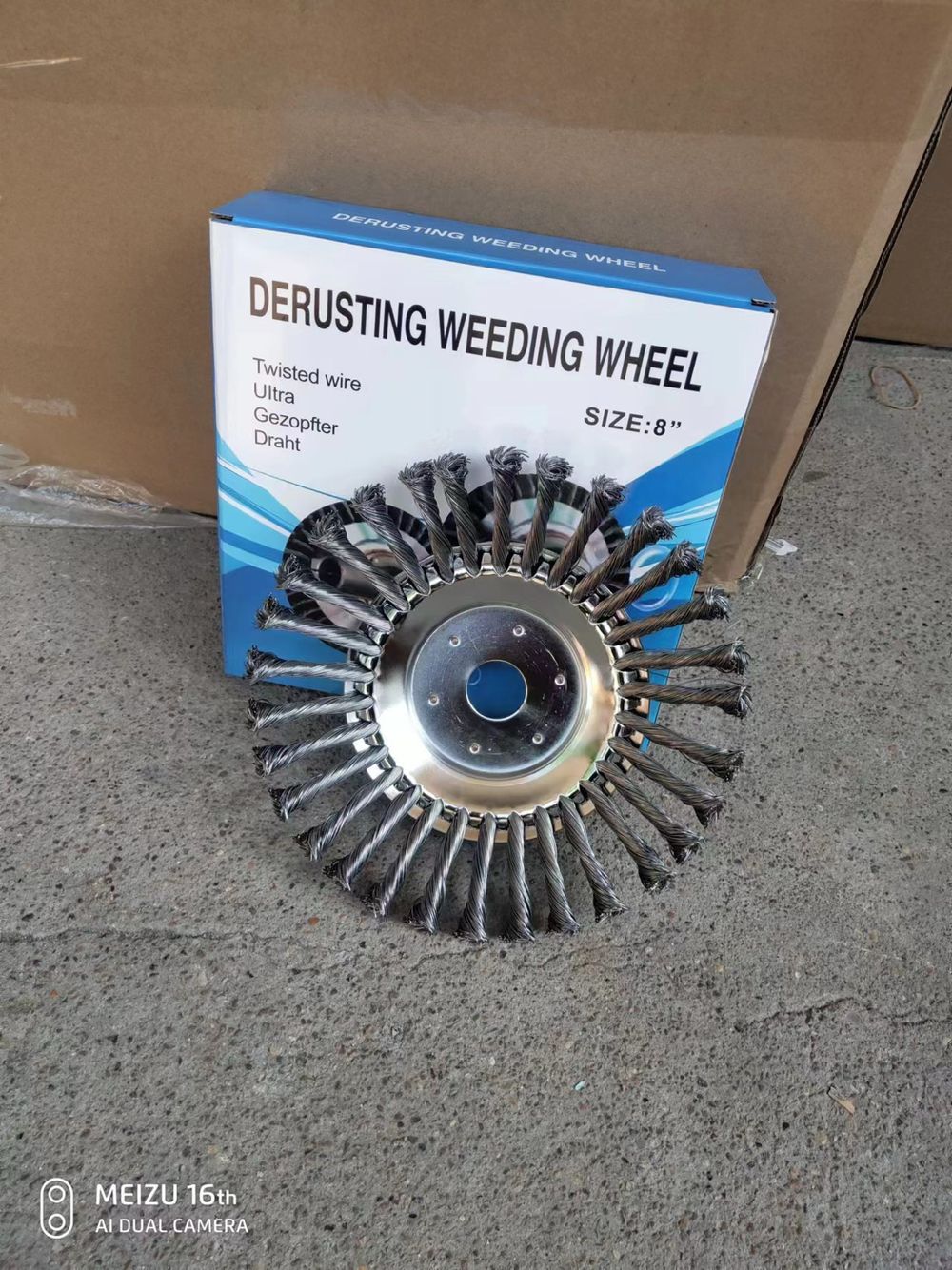 Derusting Weeding Wheel Twisted Steel Wire Brush Grass Trimmer Head Gardening