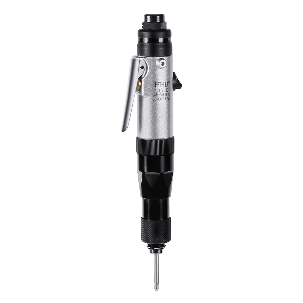 515LD Hand-press Wind Batch Pneumatic Screwdriver Adjustable Torque 0.2-1.5N.m Bi-directional Rear Exhaust M2.2-M4.2 Screw Size