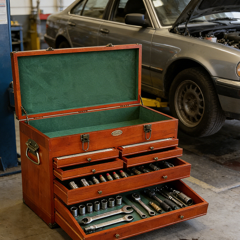 New Arrival Customized Modern Wood Toolbox Storage Organizer Outdoor &amp; Home Workshop Tool Storage Box