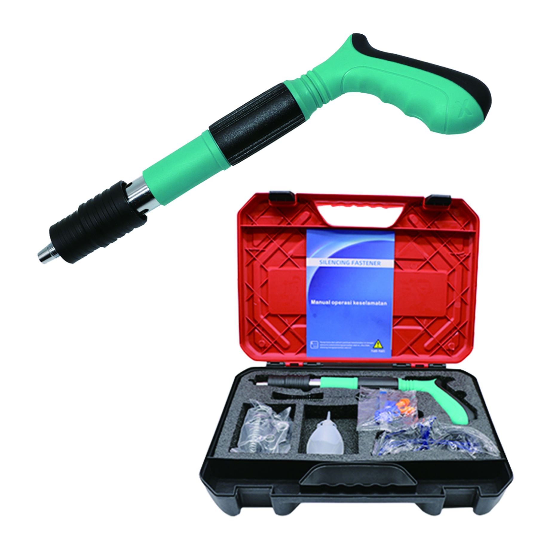 Mini Manual Pneumatic Finish Gun Industrial Grade Wall Fastening Tool DIY Projects Efficient Ceiling Concrete Pneumatic Brad