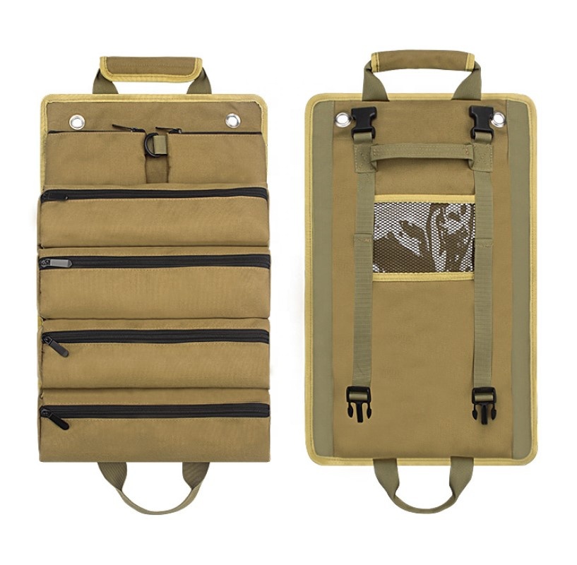 Multi-functional Storage Organizers- Small Tool Bag W/Detachable Pouches Carpentry Hardware Tool Kit Storage Bag
