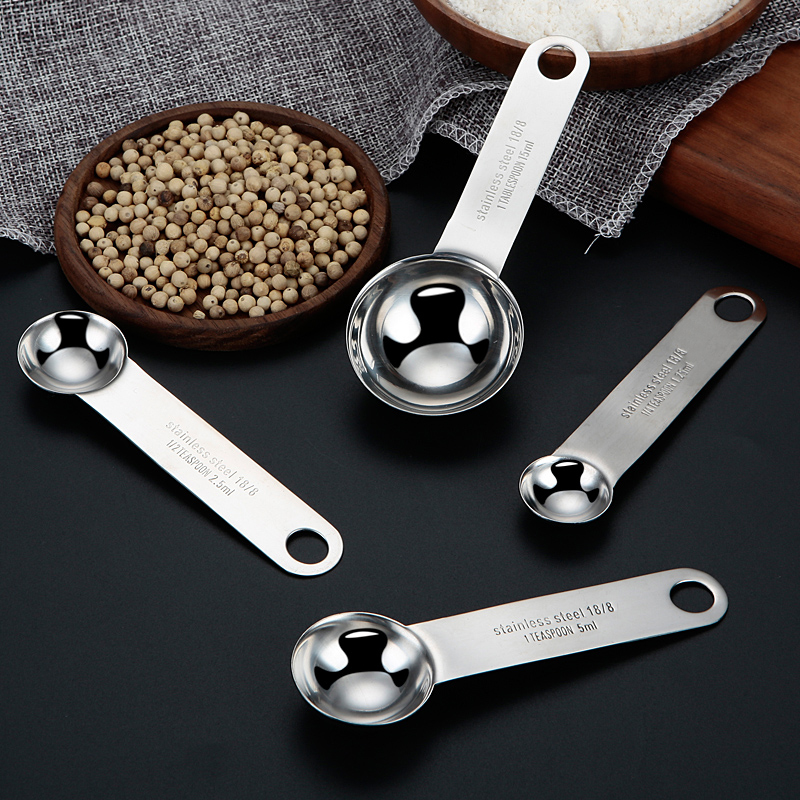 Kitchen Baking Measure Tools Food Scale 18-8 Stainless Steel 5ml Measuring Spoon