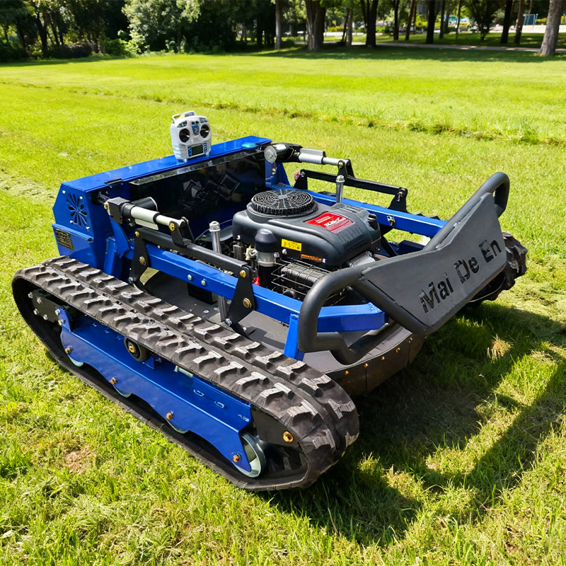 High Quality Heavy Duty Remote Controlled Powered Lawn Mower For Agriculture And Forestry Weeding Crawler Mower