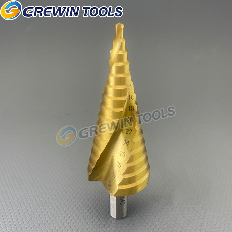 High Efficiency DIN338 Fully Ground 118 Degree High Speed Steel Titanium-Plated Metalworking HSS Drill Bits for Stainless Steel
