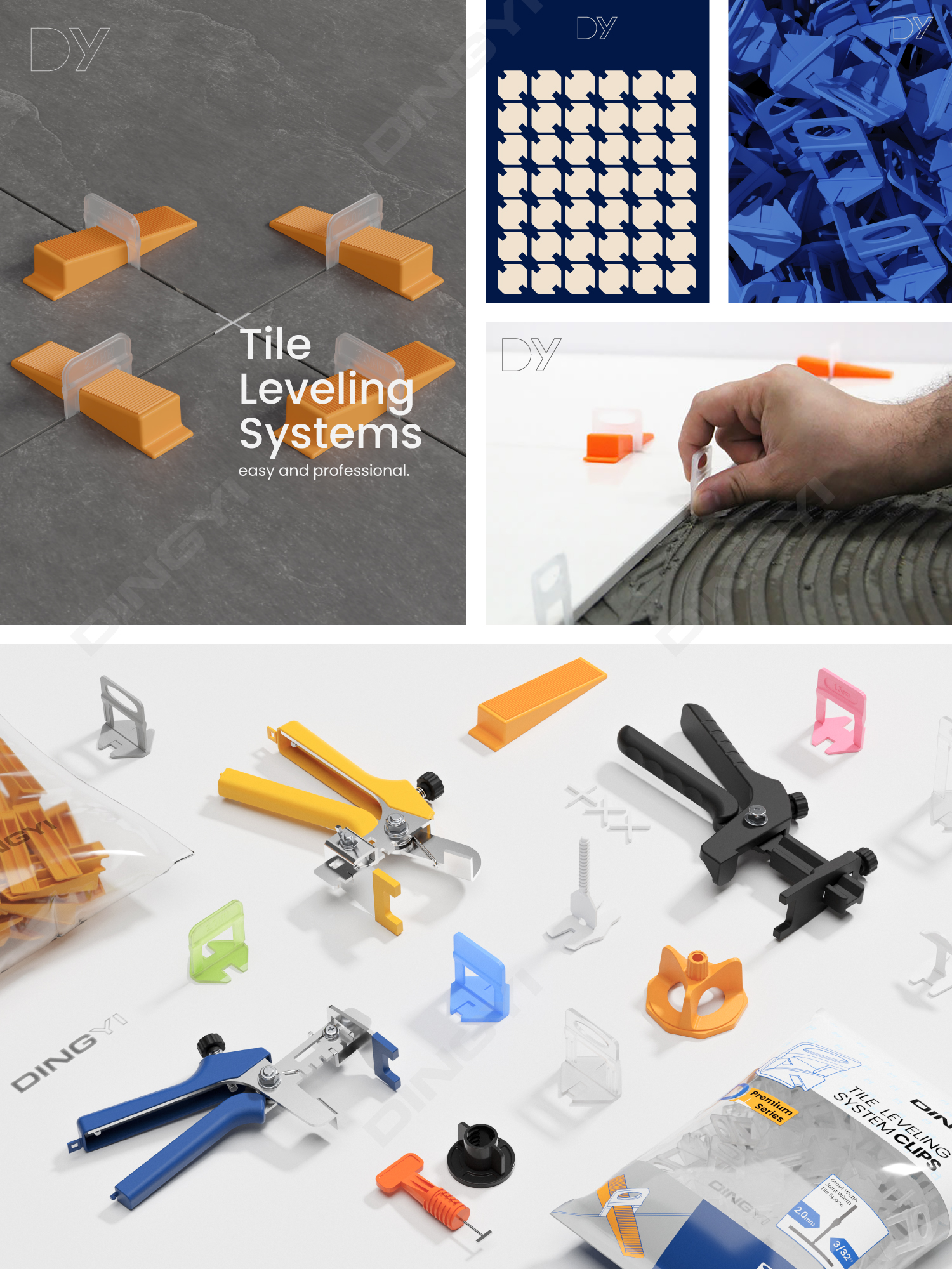 Tile Leveling System Clips