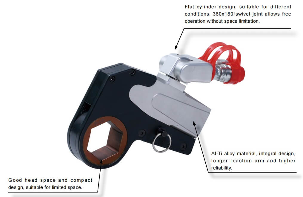 WHCD Series Anti-corrosion Alloy Hexagon Cassette Hydraulic Torque Wrench Other Hydraulic Tools