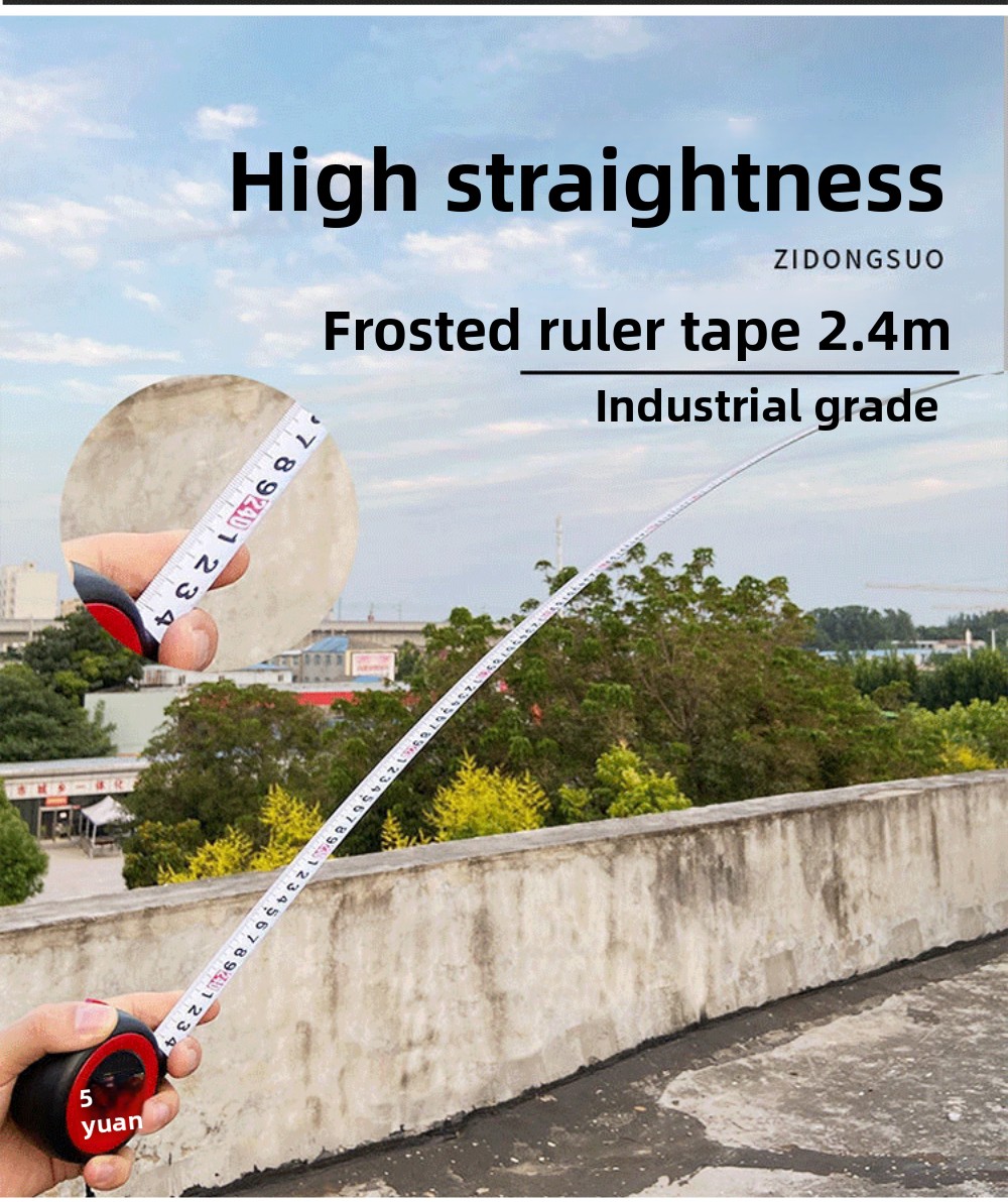 Thickened Steel Tape Measure with First Level Accuracy, Metric and Imperial Self-locking Anti Drop Tape Measure