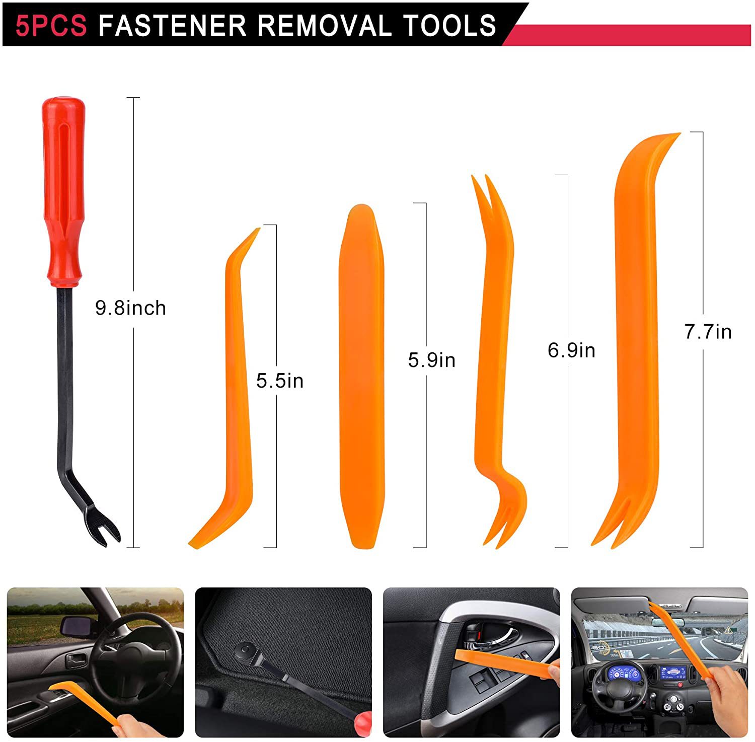 255pcs Plastic Bumper Fasteners Rivets, Clamps and Fasteners, Door Panel Automatic Push Fastener Tool Set Kit