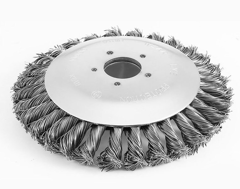 Derusting Weeding Wheel Twisted Steel Wire Brush Grass Trimmer Head Gardening