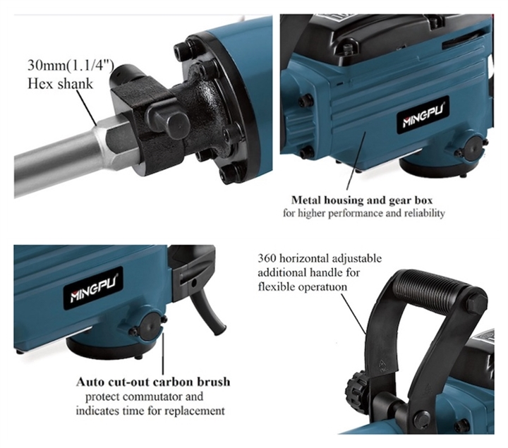 Industrial Level Heavy Duty pH65 Demolition Hammer Power Tools