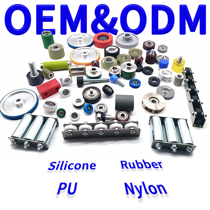Customized Stainless Steel Wheel Grinding Machine Unpowered Bearing Roller Pressure Track Driven Wheel Cutting Processing