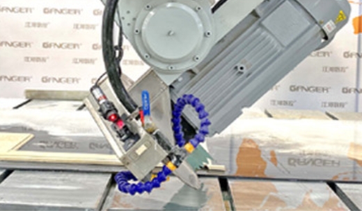 4 Axis Bridge Saw for Miter 45 Dekton Granite Stone Machinery up to 50mm