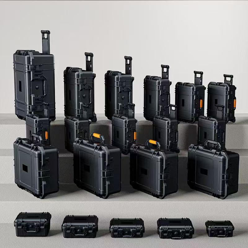 Durable Waterproof Plastic Tool Box Organizer Removable Compartments Portable Lockable Outdoor Storage Case for Home Garage Car