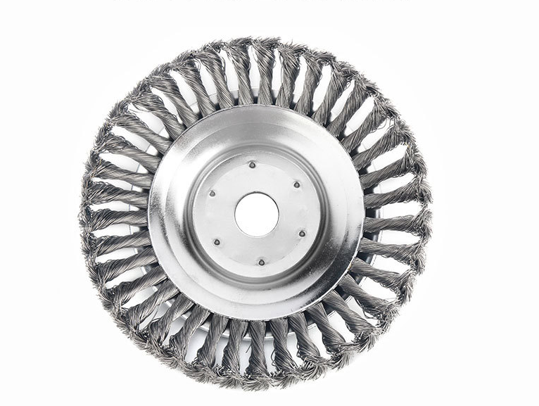 Derusting Weeding Wheel Twisted Steel Wire Brush Grass Trimmer Head Gardening