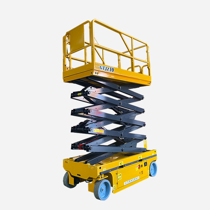 CE Certified Electric Scissor Lift Heavy Duty Hydraulic Lift With 12m Max Height For Auto Repair And Logistics