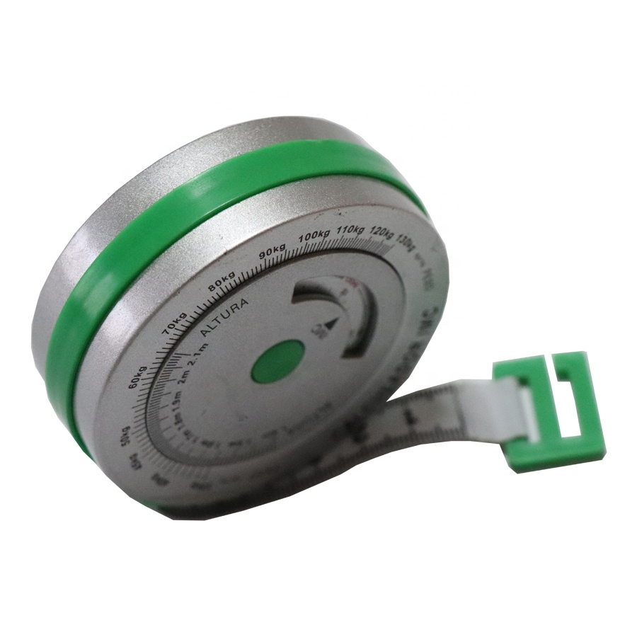 Body Fitness Measuring Tools Aluminium BMI Tap Measure 150mm 4 Colors