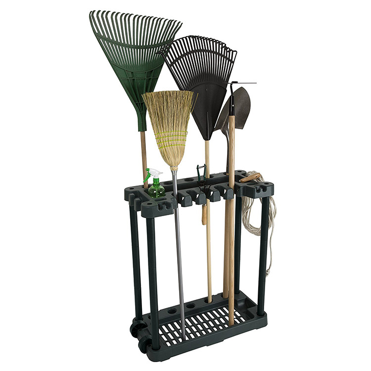 Hot Selling Modern Heavy Duty Multi Tool Holder Storage Racks PP Plastic Garden Tool Organizer