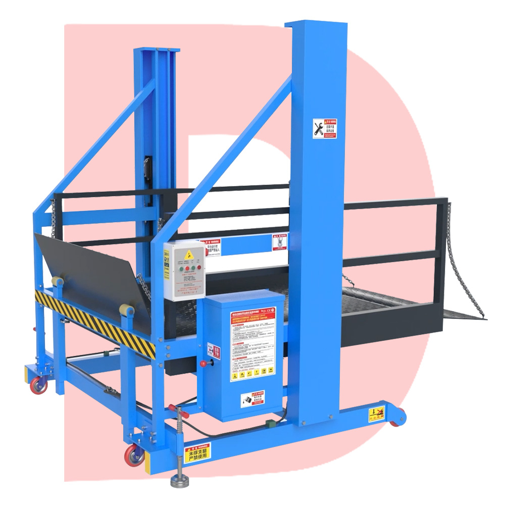 DAHUI 2T Mobile Hydraulic Lift Table 1.1m-1.7m Lift Height 1600x2000mm-2000x2000mm Customizable Indoor/Outdoor Unloading