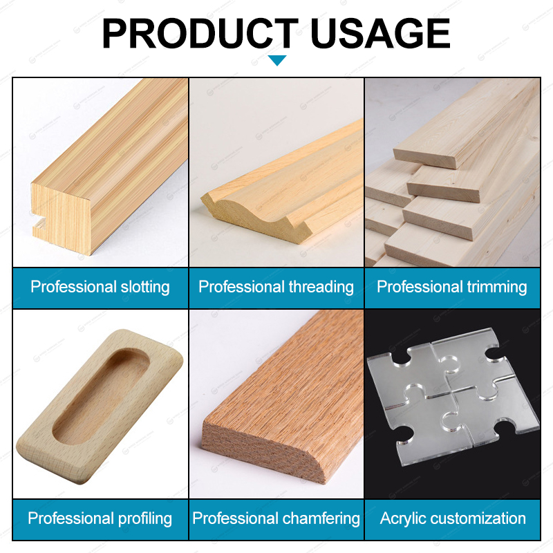 High Speed Trimming and Chamfering Machine 45 Degree Woodworking Slotting Sliding Table Spindle Moulder Vertical Milling Router