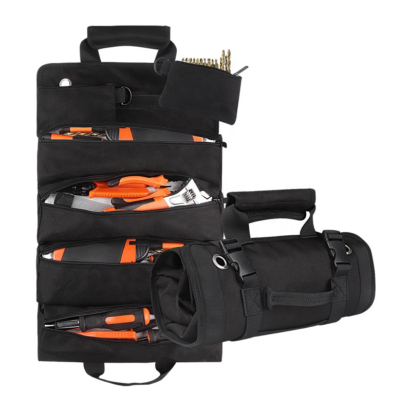 Multi-functional Storage Organizers- Small Tool Bag W/Detachable Pouches Carpentry Hardware Tool Kit Storage Bag