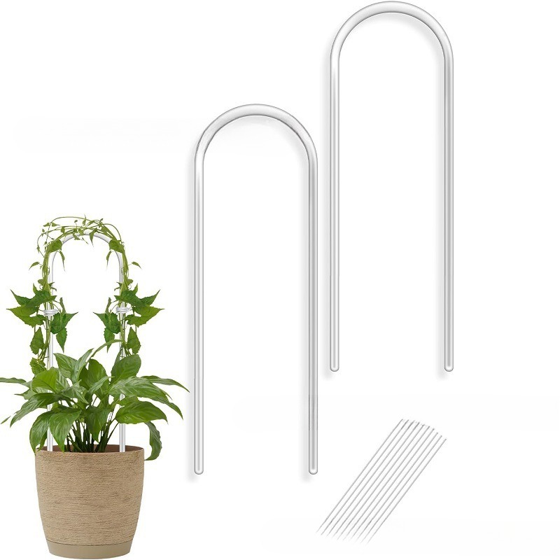 Clear Acrylic U-Shaped Plant Trellis