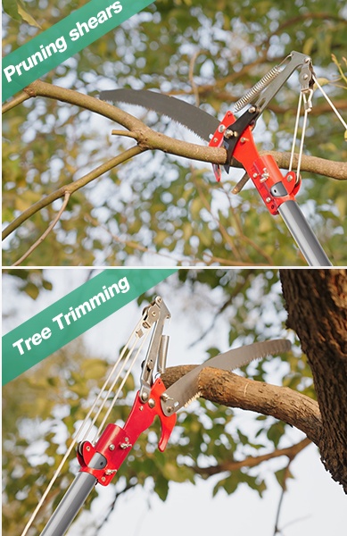 Eco-friendly Telescopic Pole Saw with Long Handle Tree Branch Cutting for Gardening Tools Set