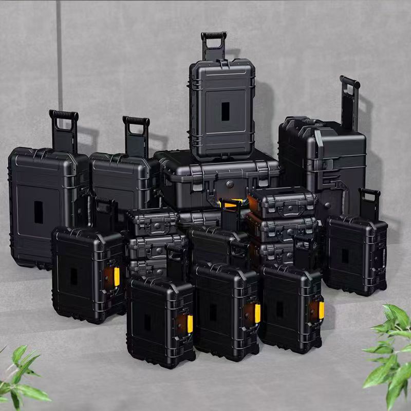 Durable Waterproof Plastic Tool Box Organizer Removable Compartments Portable Lockable Outdoor Storage Case for Home Garage Car