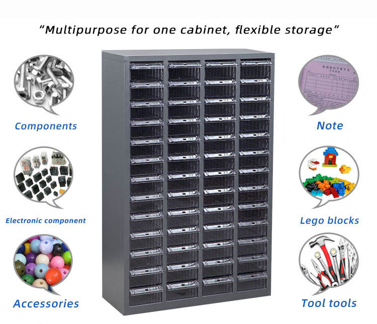 Home and Office Stainless Steel Tool Drawer Storage Cabinet Organizing Plastic Storage Cabinet