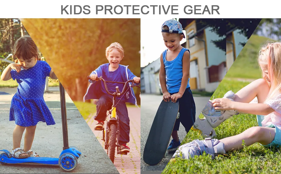 Children's Knee Elbow Pads Helmet Cycling Sport Safety Protective Gear