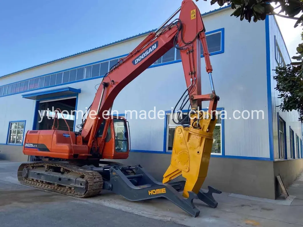 Hydraulic Rotating Dismantling Shear for Excavator Old Car Scrap Metal Recycling Shear Demolition Cutting Shear High Strength Wear Resistant Attachment