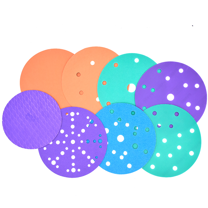 5 Inch Purple Ceramic Hook and Loop Sanding Discs
