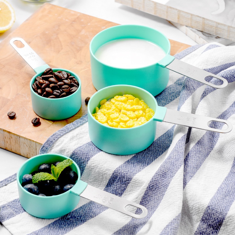 High Quality pp Material Safe Food 8 Pcs Measuring Spoon Set Measuring Tool with Scale