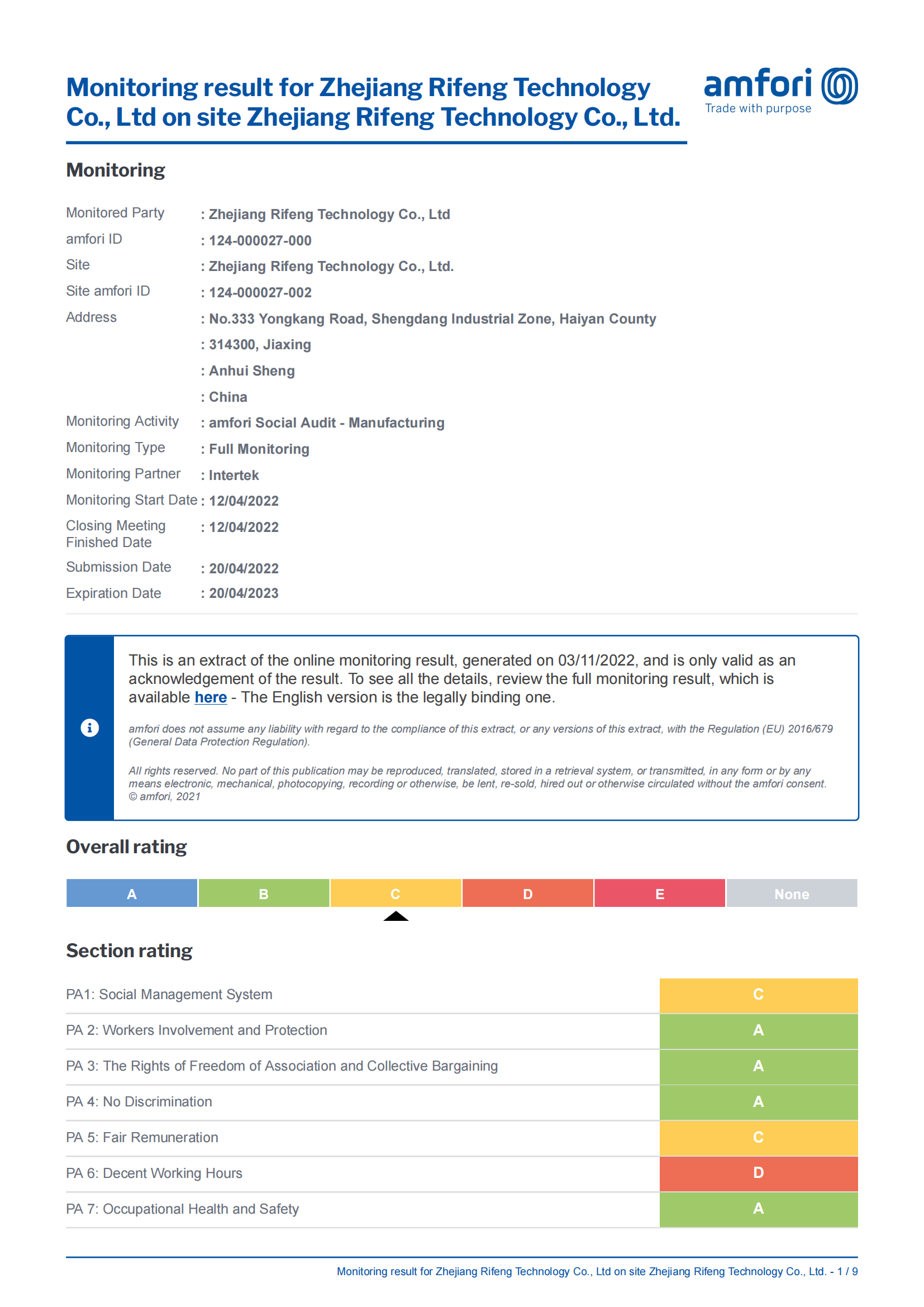 Certification 1