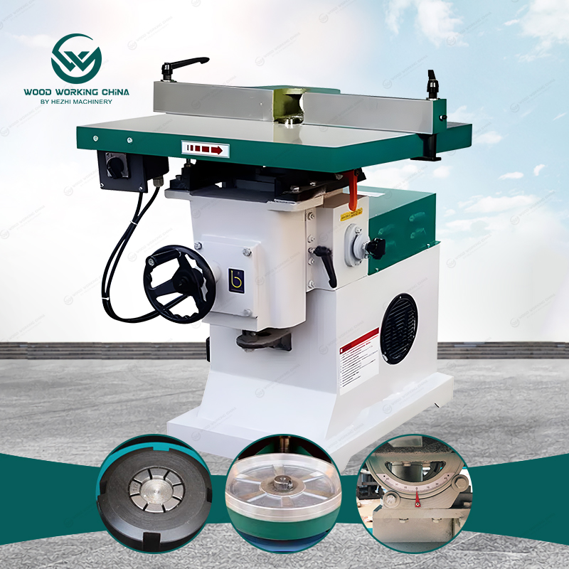 High Speed Trimming and Chamfering Machine 45 Degree Woodworking Slotting Sliding Table Spindle Moulder Vertical Milling Router