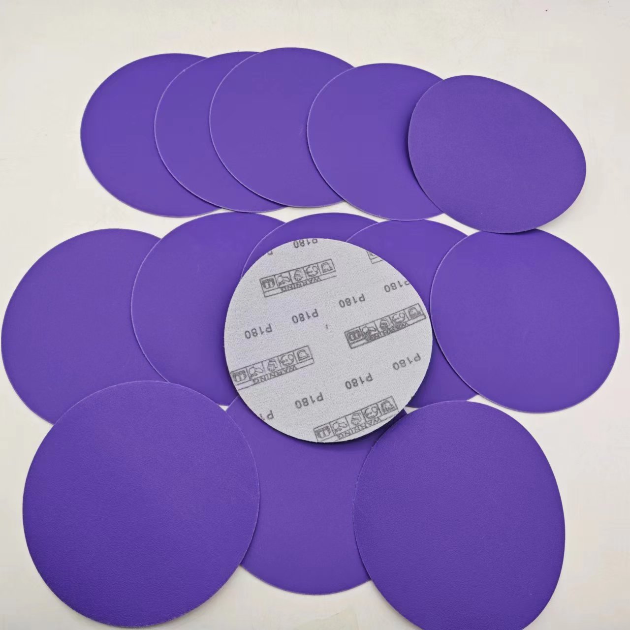 5 Inch Purple Ceramic Hook and Loop Sanding Discs Abrasive Tools for Auto Surface Conditioning OEM/ODM Supported