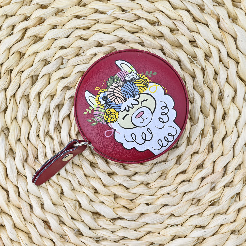 Good Seller Leather ABS Plastic PP Material Round Body Measuring Tape Inches Retractable Tape Measures
