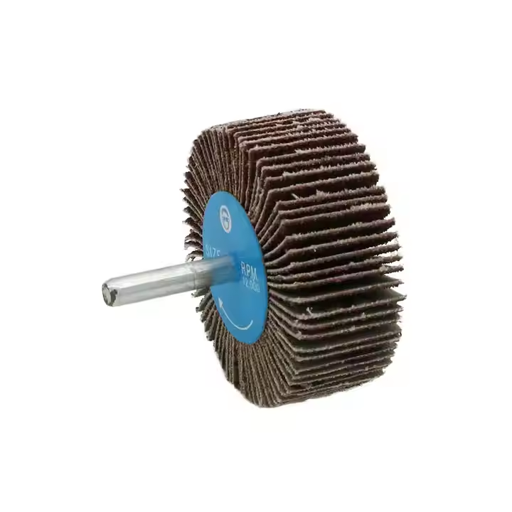 Abrasive Tools Aluminum Oxide Shaft-mounted Flap Wheel With 6mm Shank for Grinding and Polishing Ferrous Metals